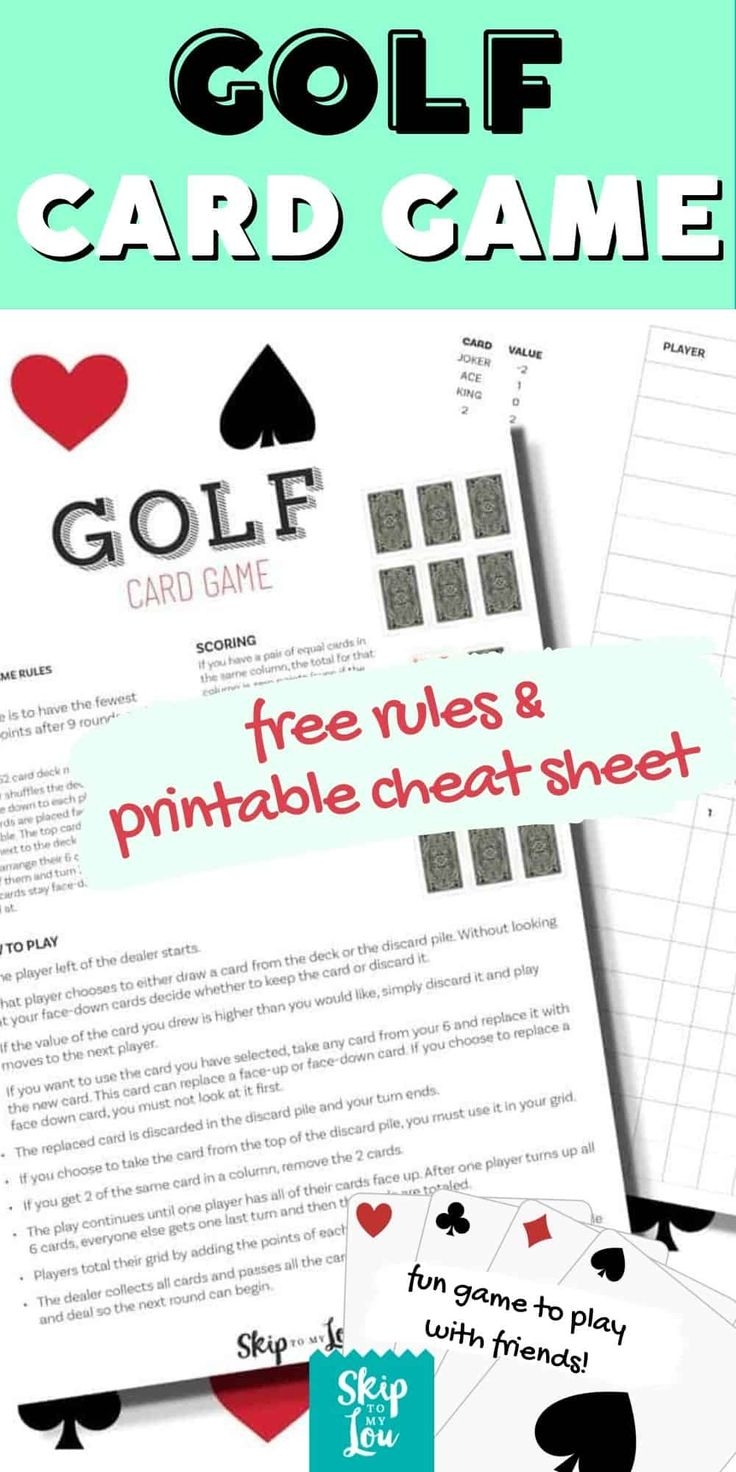 rules for golf card game