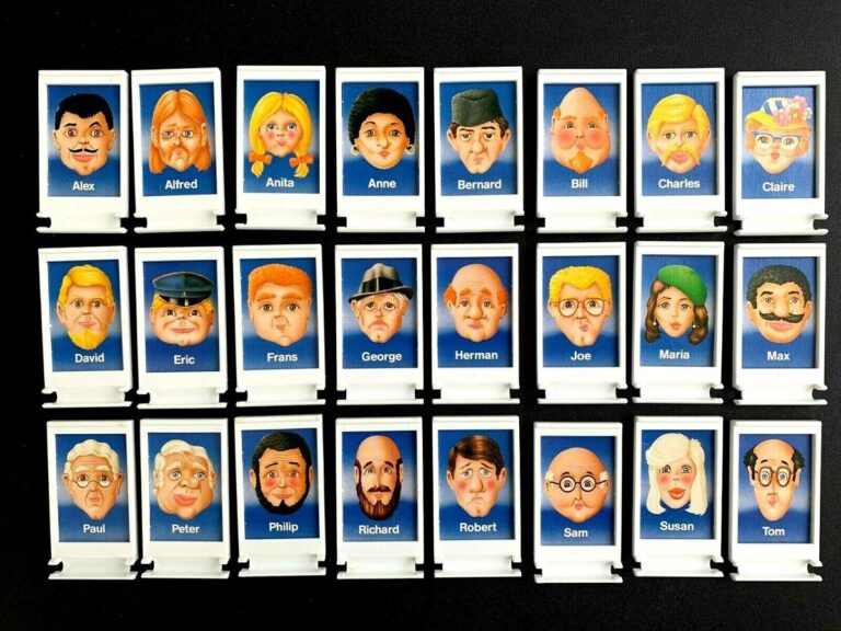 Guess Who Game 1987 Version Replacement Blue Board Window Frame PICK CHARACTER EBay