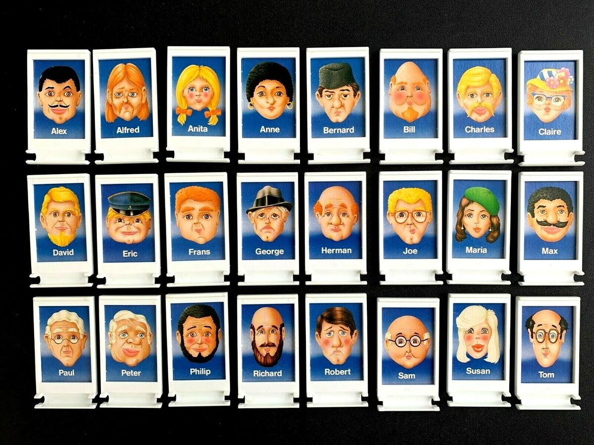 Guess Who Game 1987 Version Replacement Blue Board Window Frame PICK CHARACTER EBay