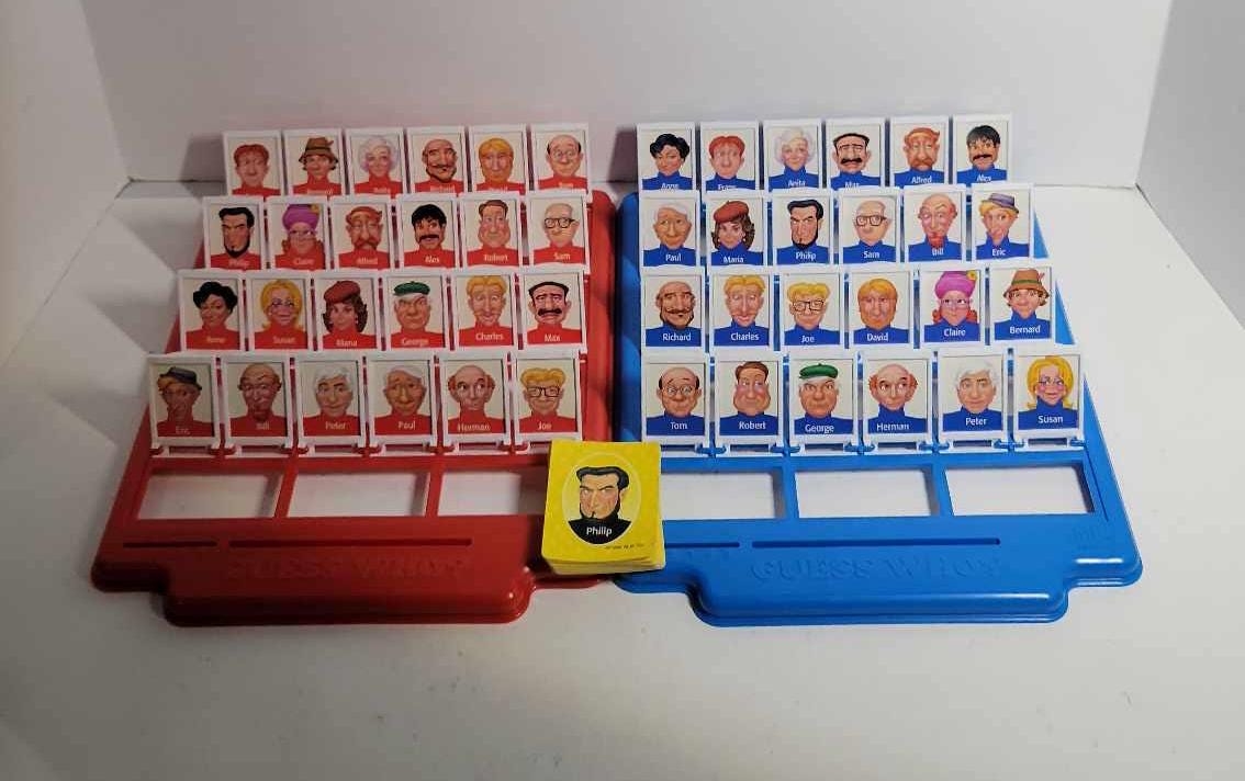 Guess Who Vintage Board Game Milton Bradley Etsy