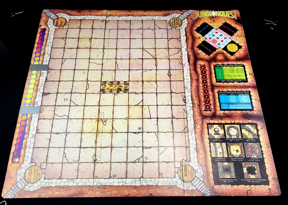 GW Games Workshop DungeonQuest 1985 Board Game Replacement Board Tiles EBay