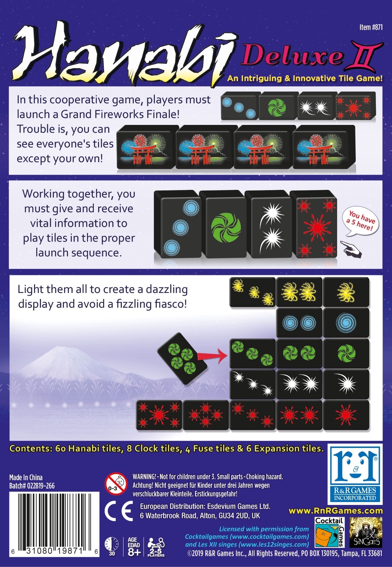 Hanabi Deluxe II Strategy Games R R Games R R Games