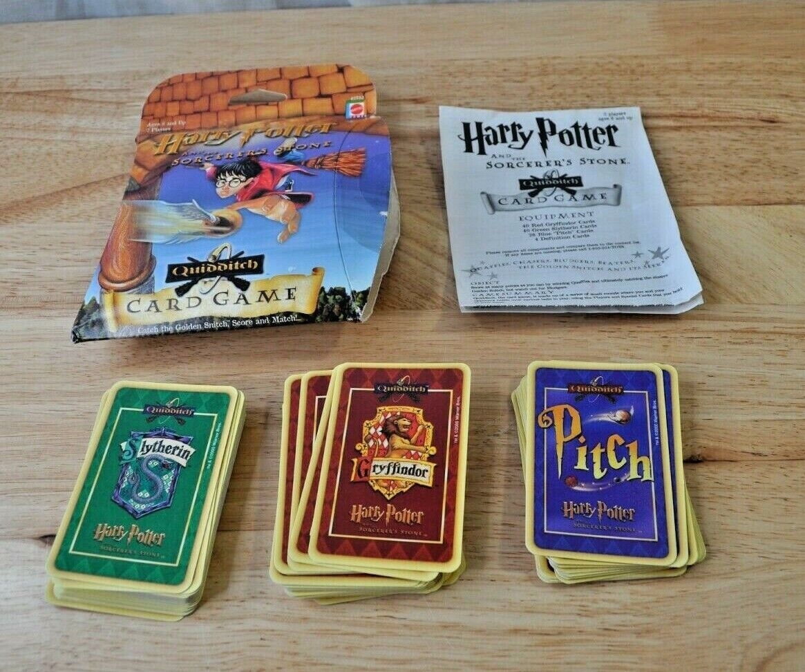 Harry Potter And The Sorcerer s Stone Quidditch Card Game Pre Owned Complete EBay