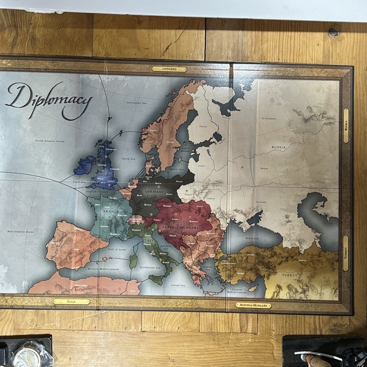 Hasbro Board Game Diplomacy Game Board Map Pad Rule Book Avalon Hill EBay