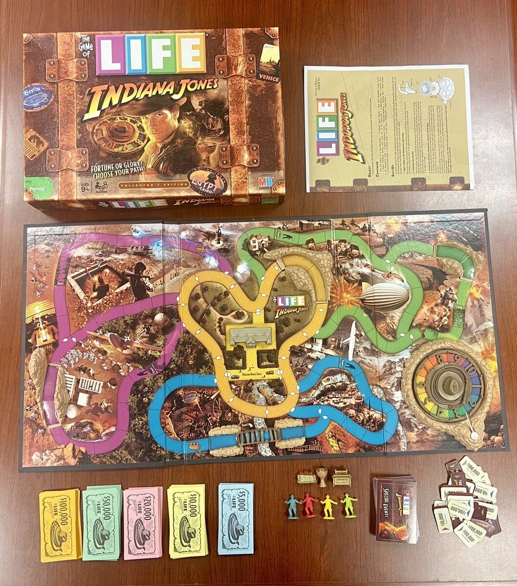Hasbro The Game Of Life Indiana Jones Collector s Edition Disney Disneyland 653569302100 EBay