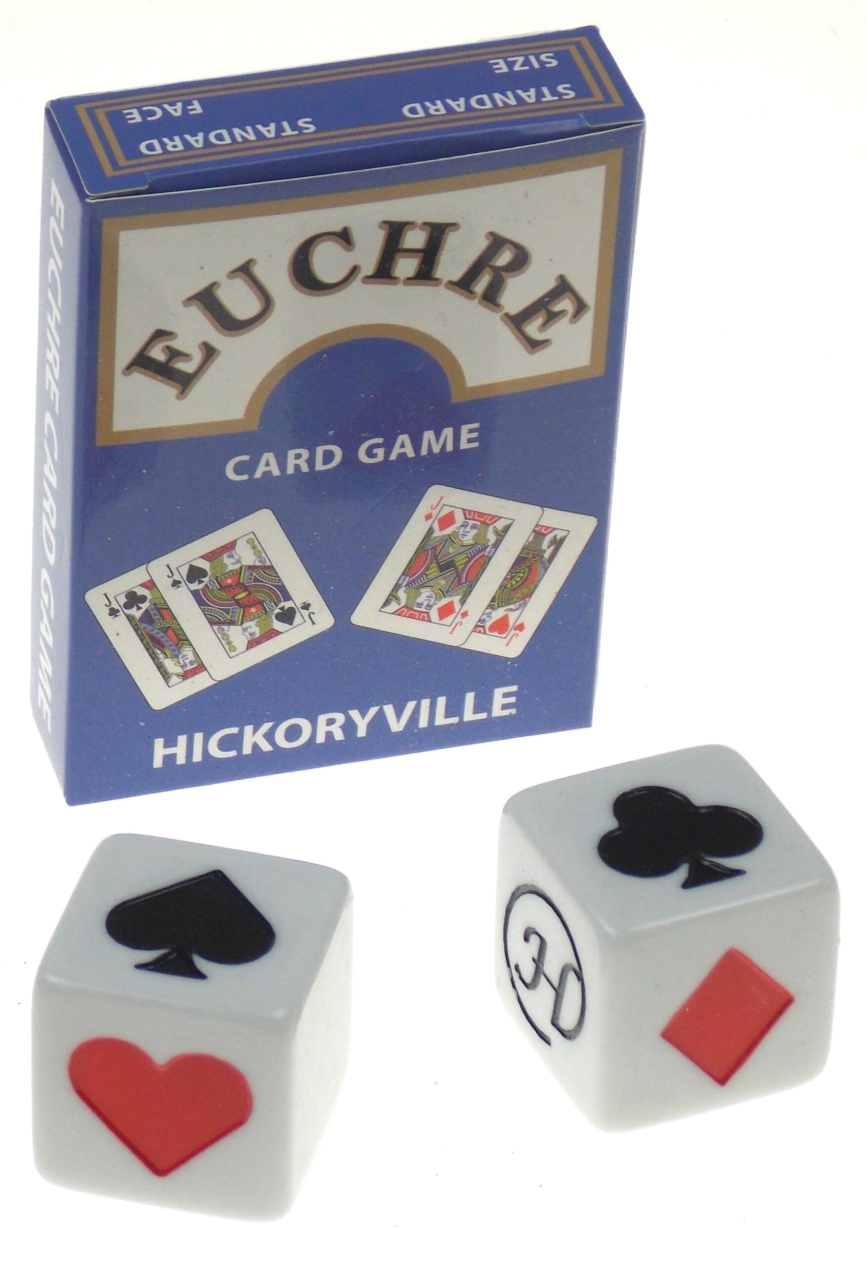 Hickoryville Euchre Playing Cards Bundle 2 Euchre Decks In 1 Box With 2 White Suit Marker Dice Walmart