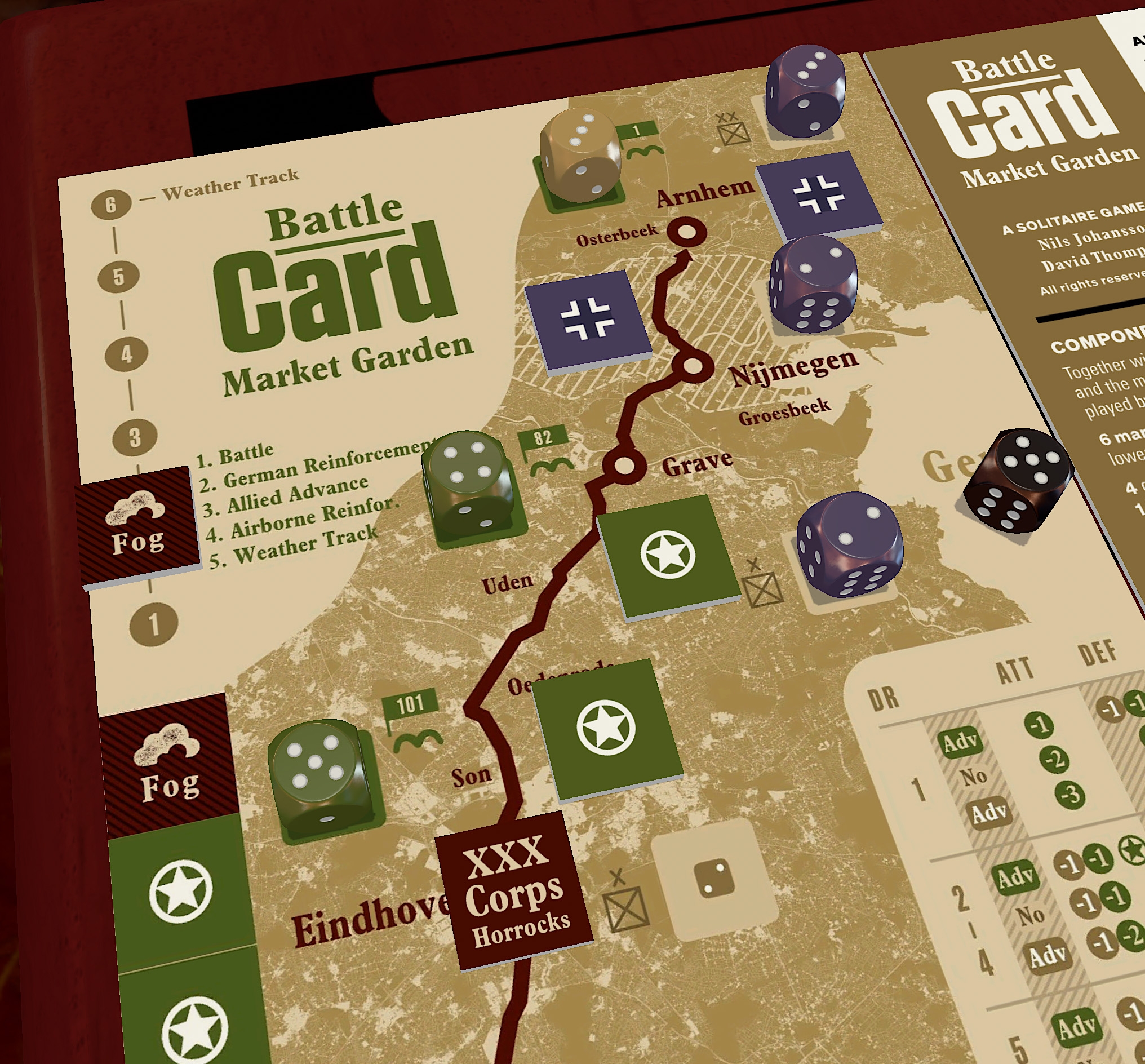 Hobby Games Recce Solo Games Battle Cards