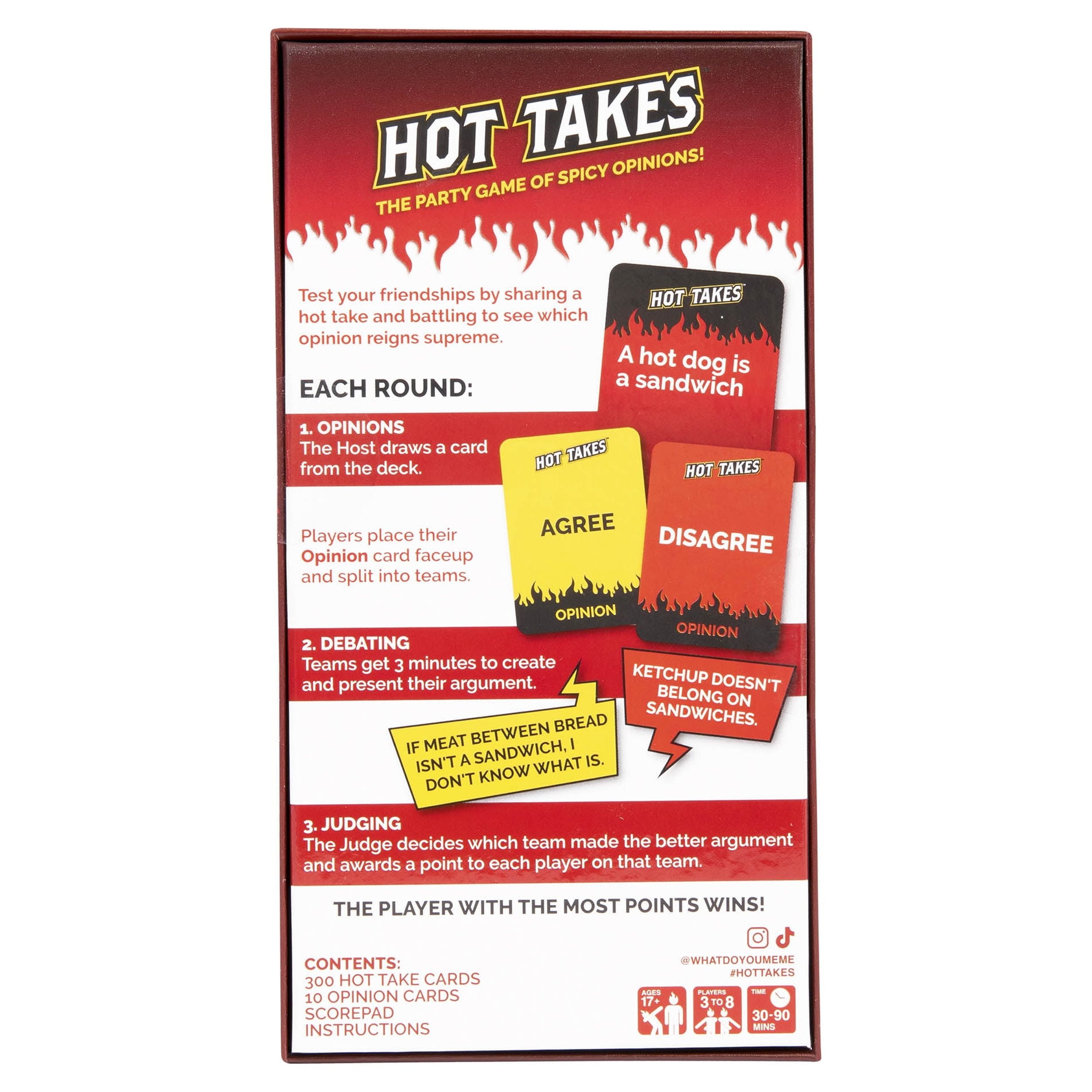 Hot Takes The Hilarious Adult Party Game Of Spicy Opinions By What Do You Meme Walmart Business Supplies