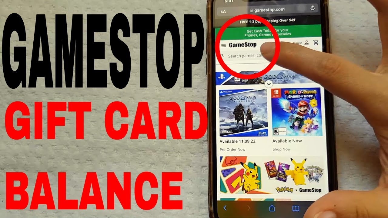 How To Check GameStop Gift Card Balance Online YouTube