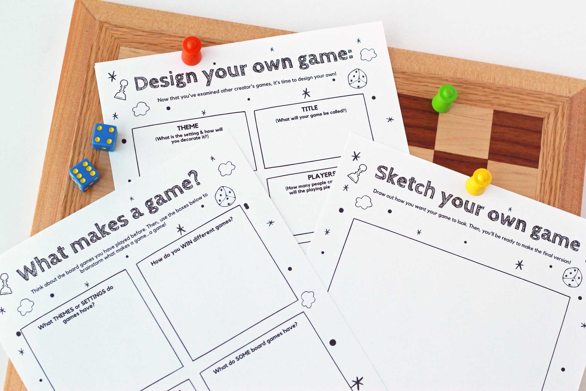 How To Make A Board Game Fun Learning Activity For Kids The Many Little Joys