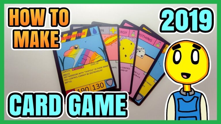 How To Make A Card Game 2019 YouTube