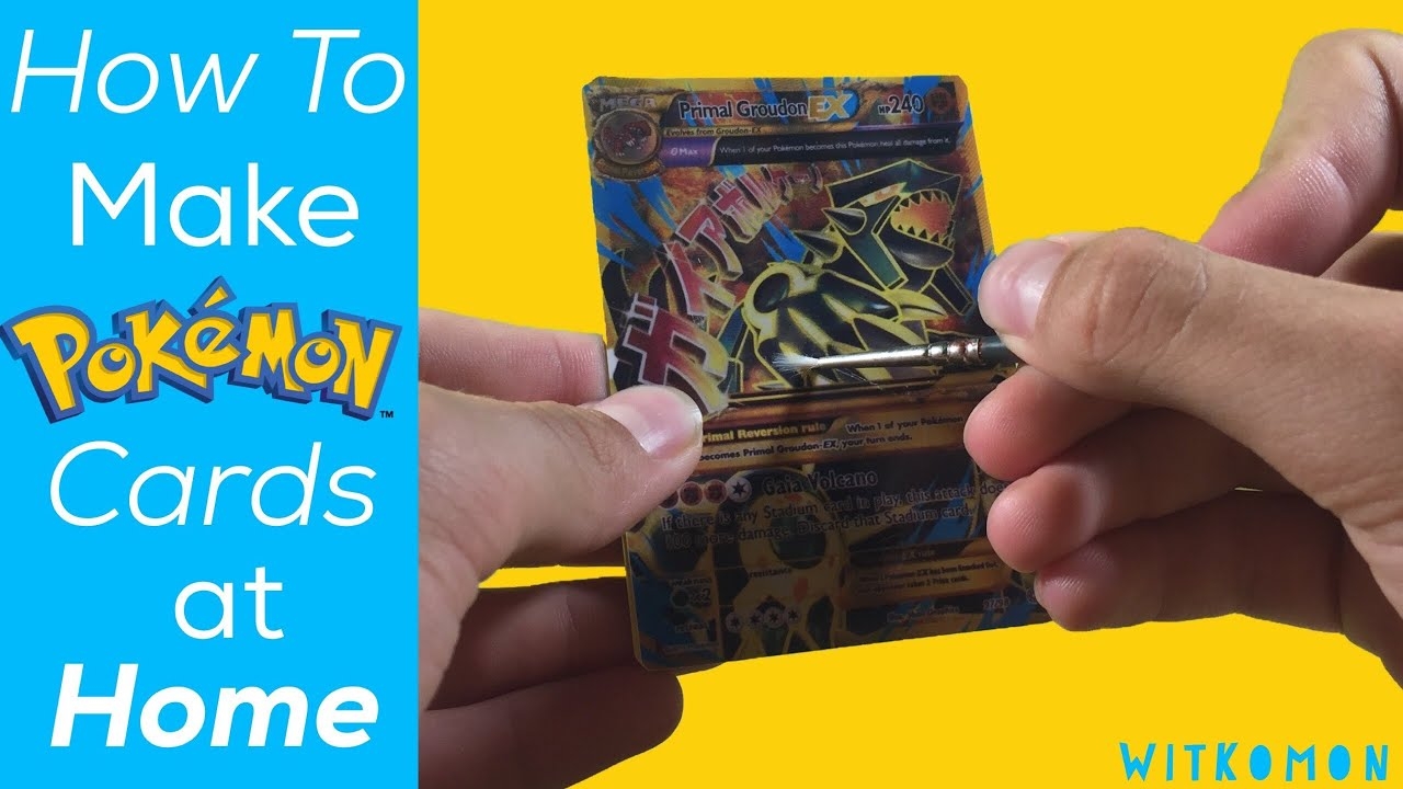 How To Make A Pok mon Card Designing Printing Your Own