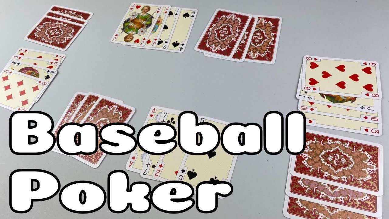 How To Play Baseball Poker A Poker Card Game With Wild Cards YouTube