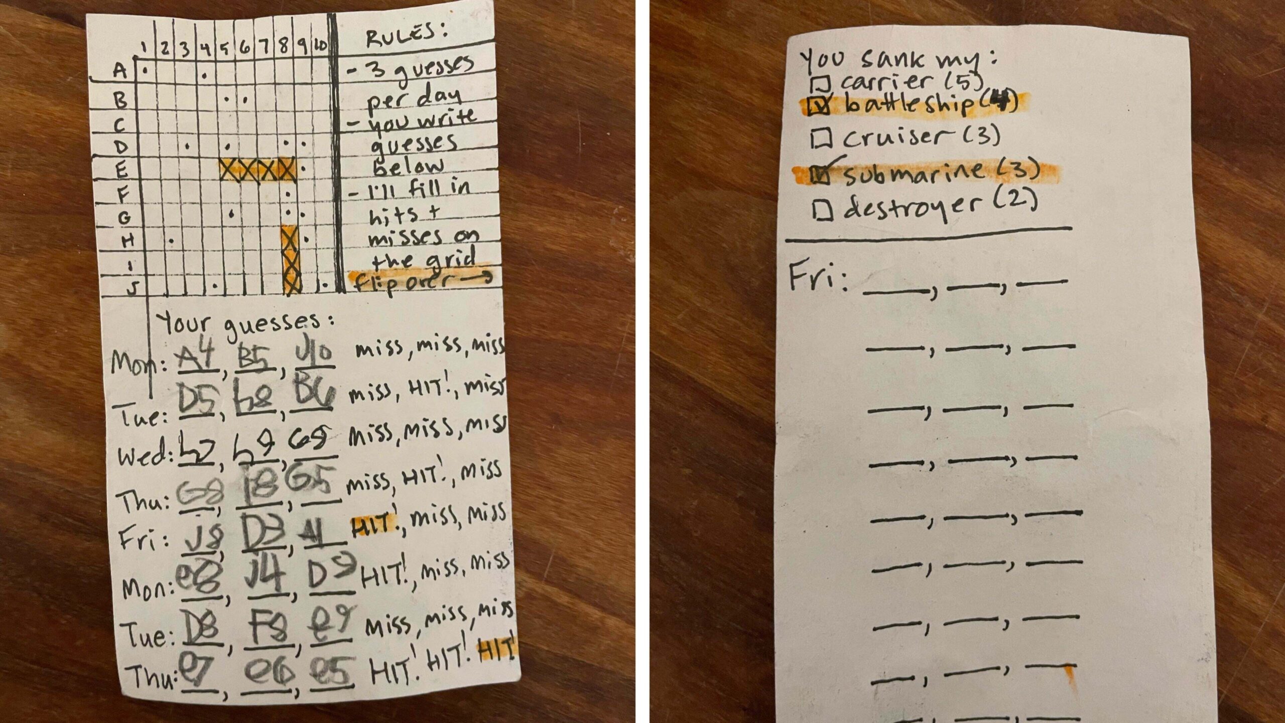 How To Play Battleship On Paper Lifehacker
