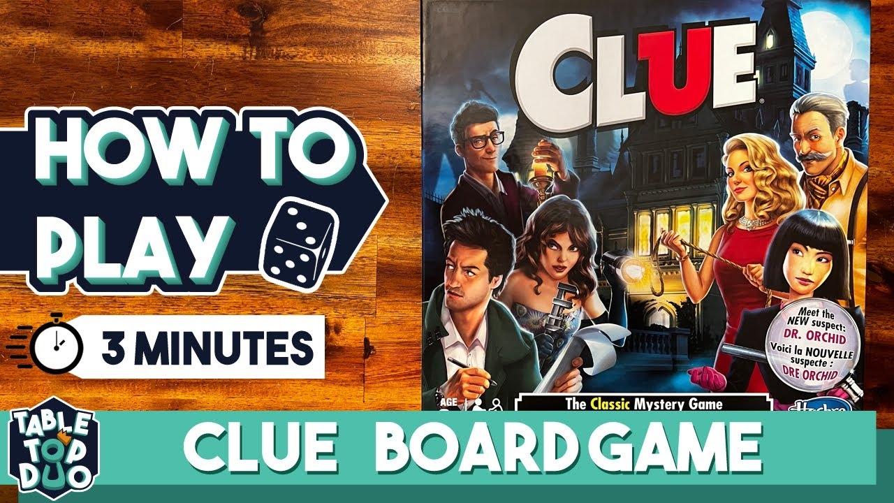 How To Play Clue Board Game In 3 Minutes Cluedo Board Game Rules YouTube