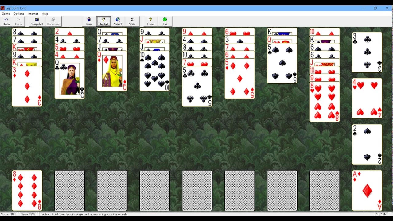 How To Play Eight Off Solitaire YouTube