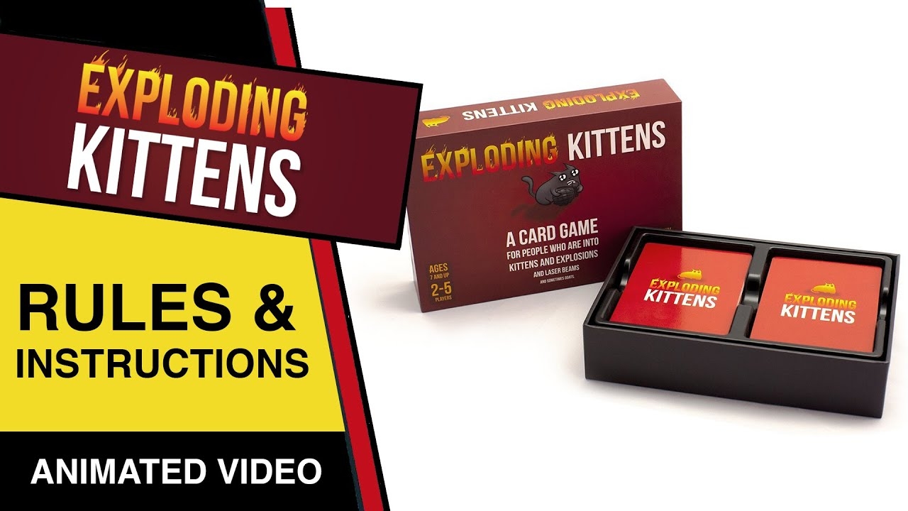 How To Play Exploding Kittens Learn Exploding Kittens Card Game Rules Regulations YouTube