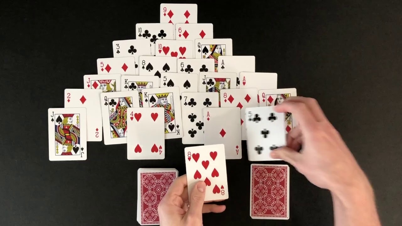 How To Play Pyramid Solitaire YouTube