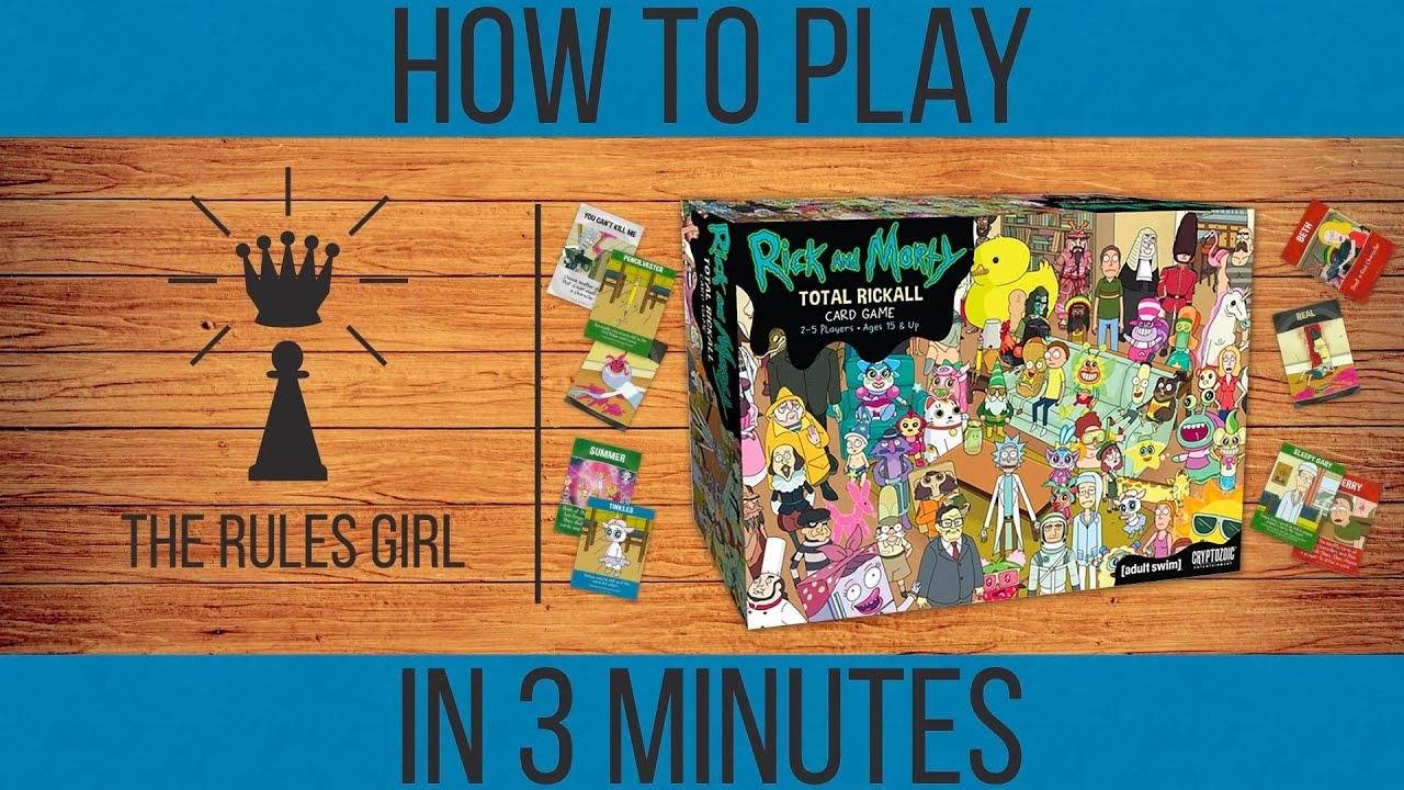 How To Play Rick And Morty Total Rickall In 3 Minutes Part 1 Standard Mode The Rules Girl YouTube