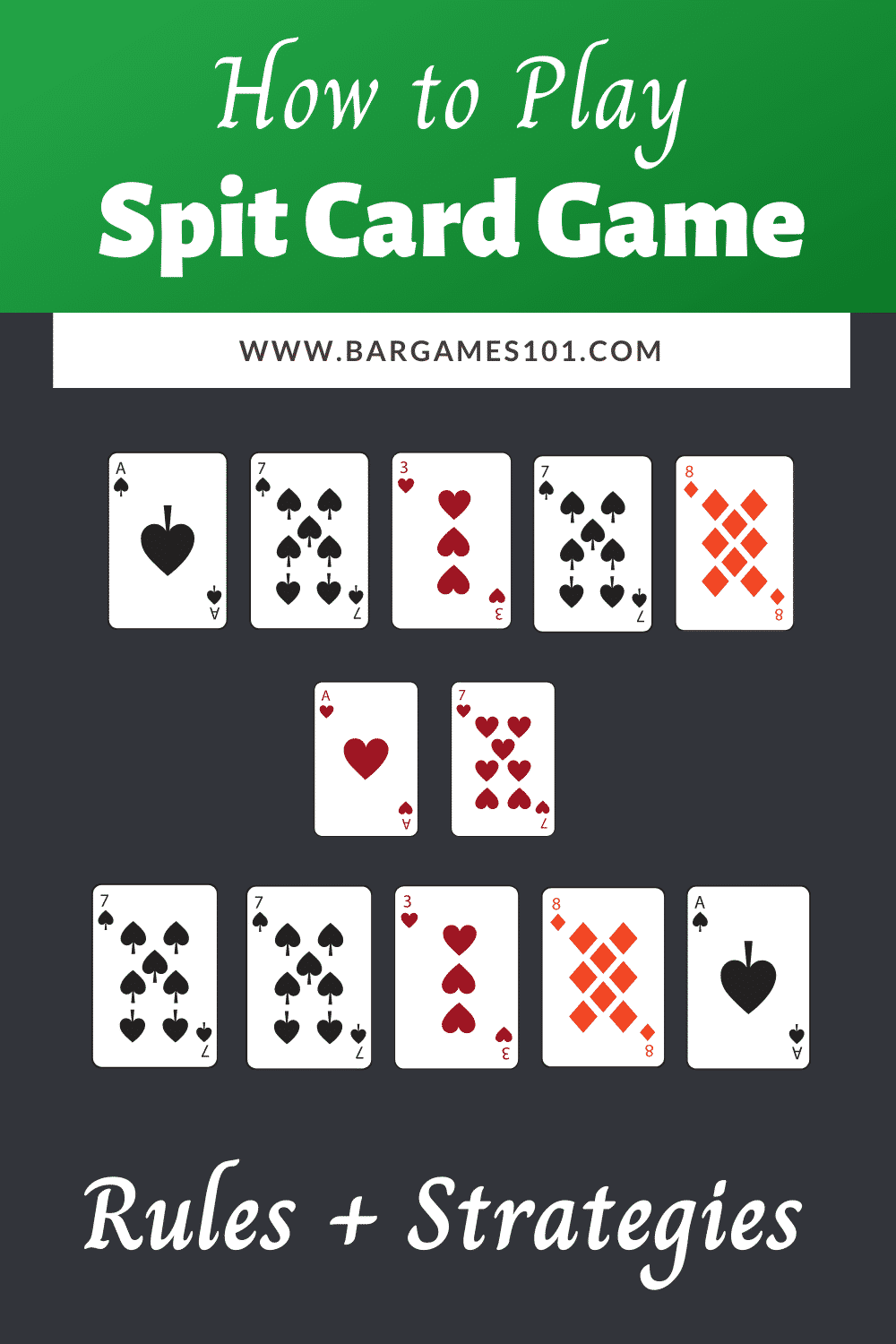 How To Play Spit Card Game Rules Strategies Bar Games 101