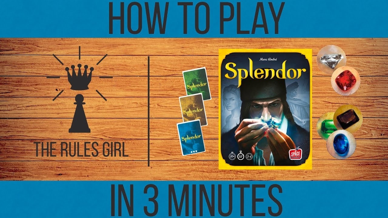How To Play Splendor In 3 Minutes The Rules Girl YouTube