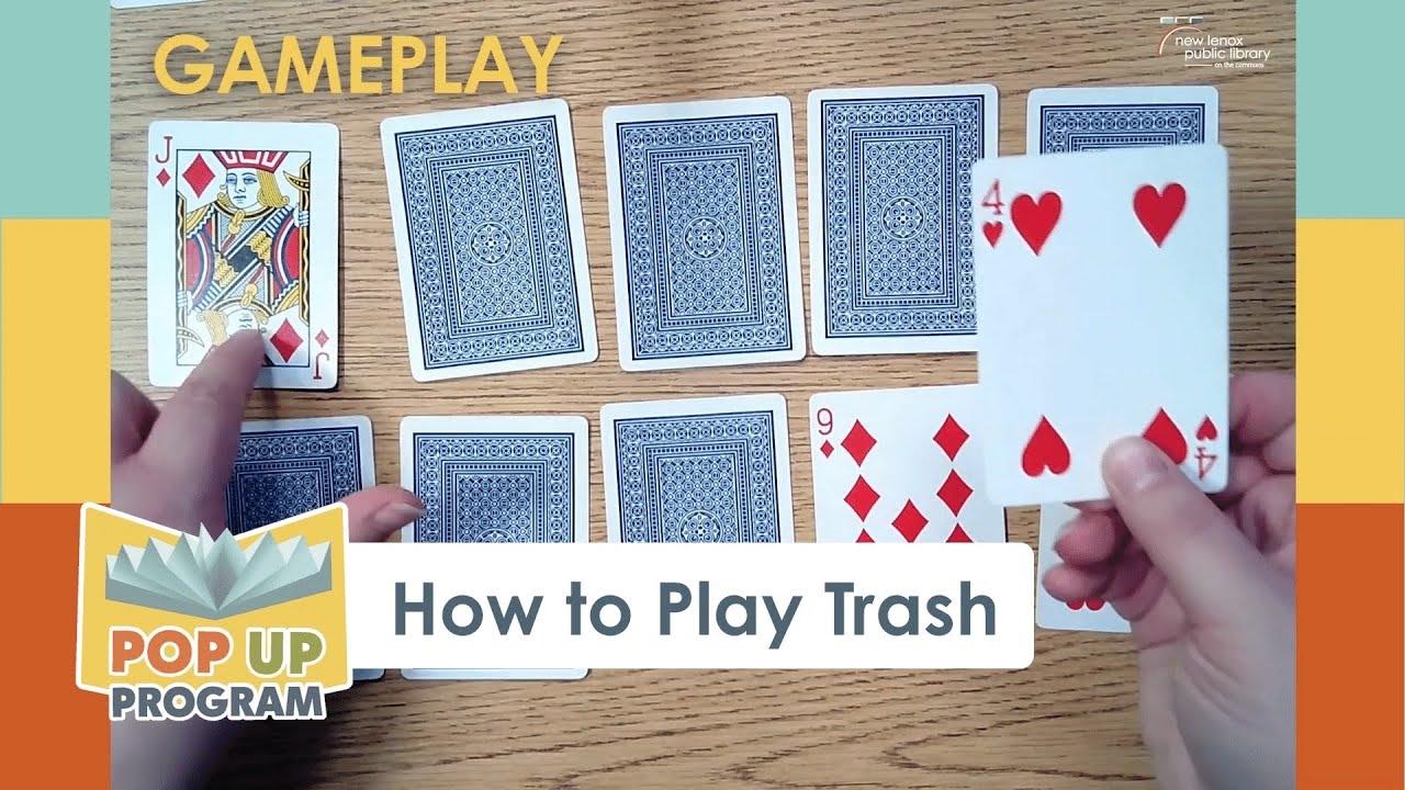 How To Play TRASH Card Game Pop Up Program YouTube