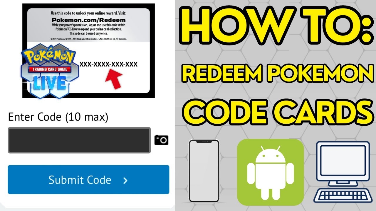 How To Redeem Pokemon TCG Code Cards On IPhone Android PC For PTCGL YouTube