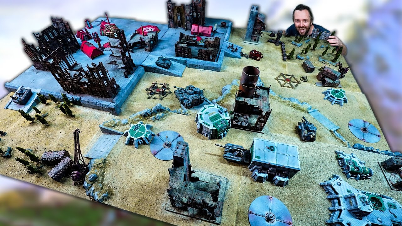 I Made A MASSIVE Warhammer 40k Gaming Board YouTube