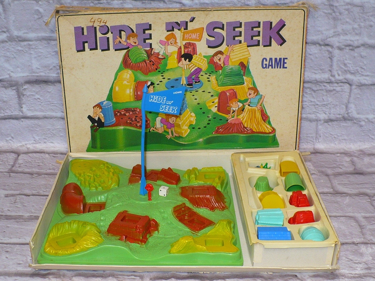 IDEAL Hide N Seek Game 1967 Rare Vintage Hide Seek Board Game Etsy