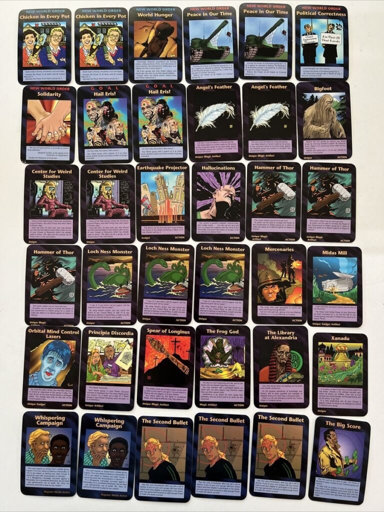 Illuminati New World Order Card Game CCG TCG Lot 12 With Duplicates Limited EBay