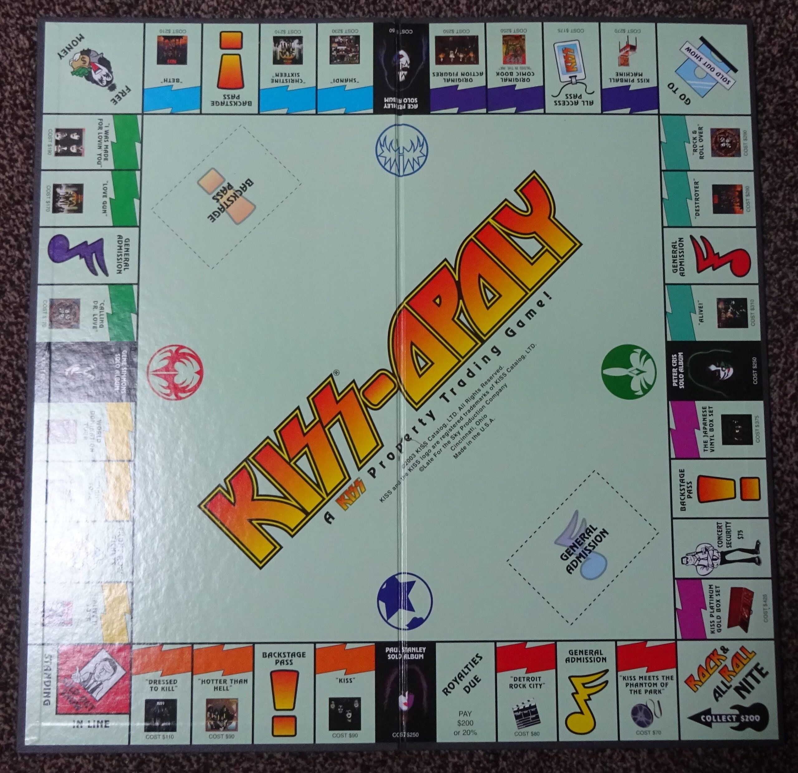 board game involving kissing
