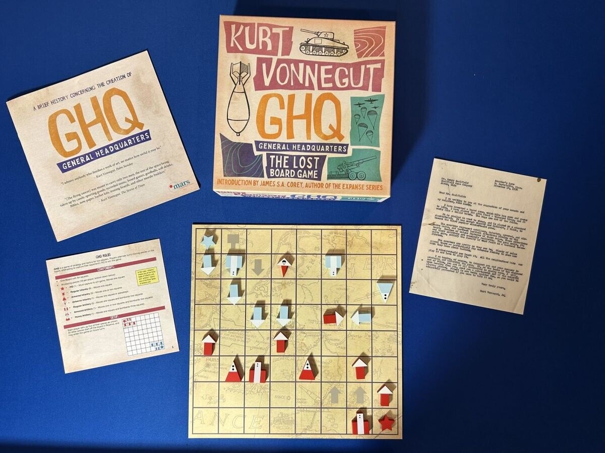 Kurt Vonnegut GHQ General Headquarters Lost Board Game NEW Exclusive Edt EBay