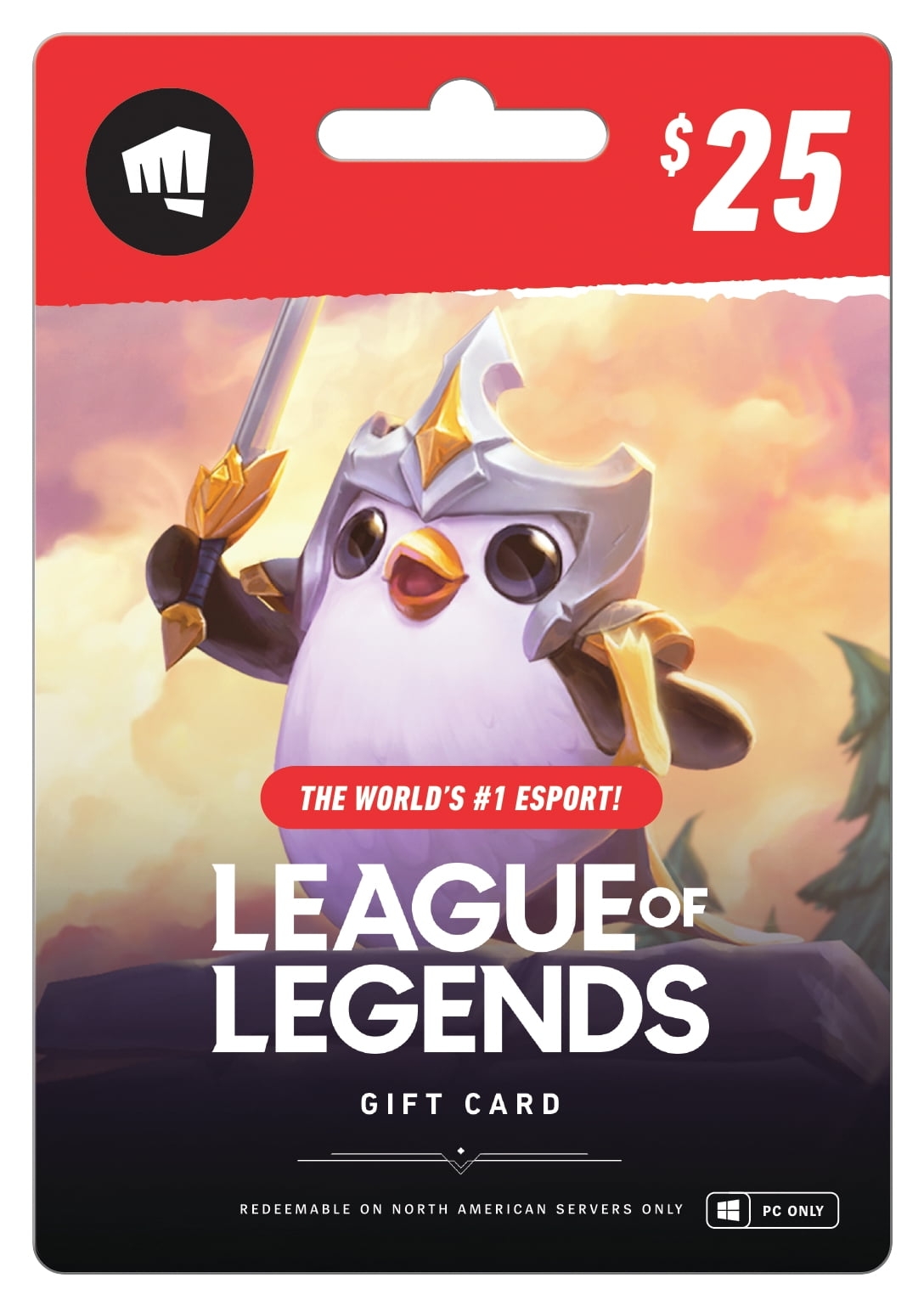 League Of Legends 25 Gift Card Walmart