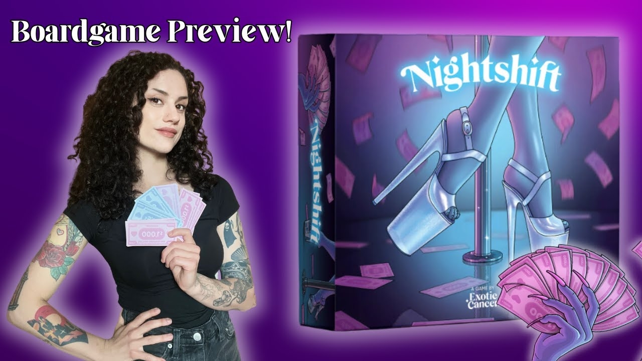 Let s Peek At Nightshift The 18 Board Game From Exotic Cancer Preview Overview YouTube