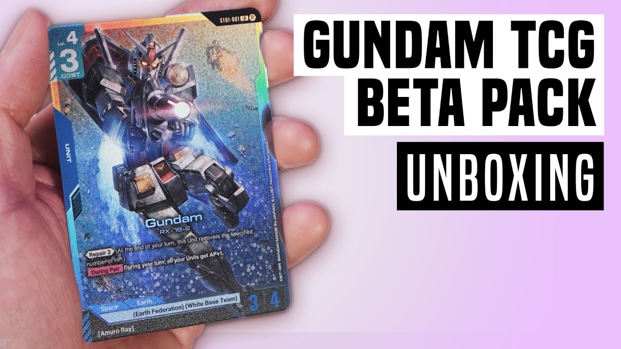 Let s Unbox The Gundam TCG Beta Pack YouTube