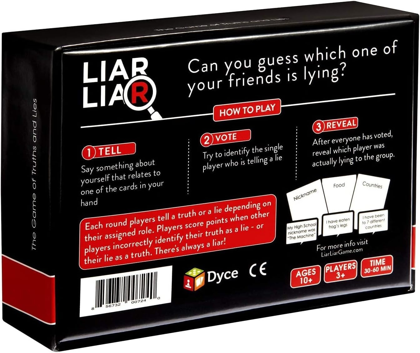 LIAR LIAR Family Friendly Card Game Of Truths And Liberia Ubuy