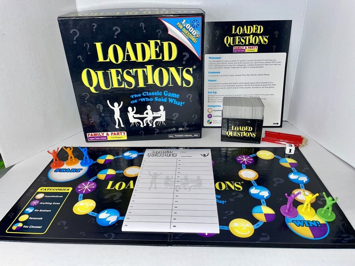 Loaded Questions Board Game Family Party Edition Classic Game Of Who Said What EBay