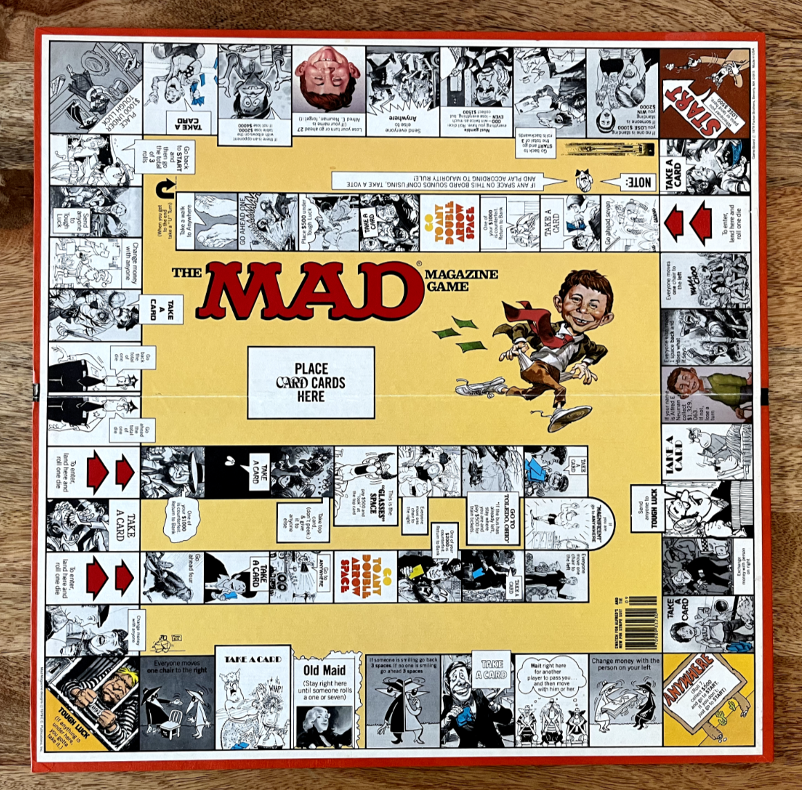 Mad Magazine Game BOARD ONLY 1979 Mint Condition EBay