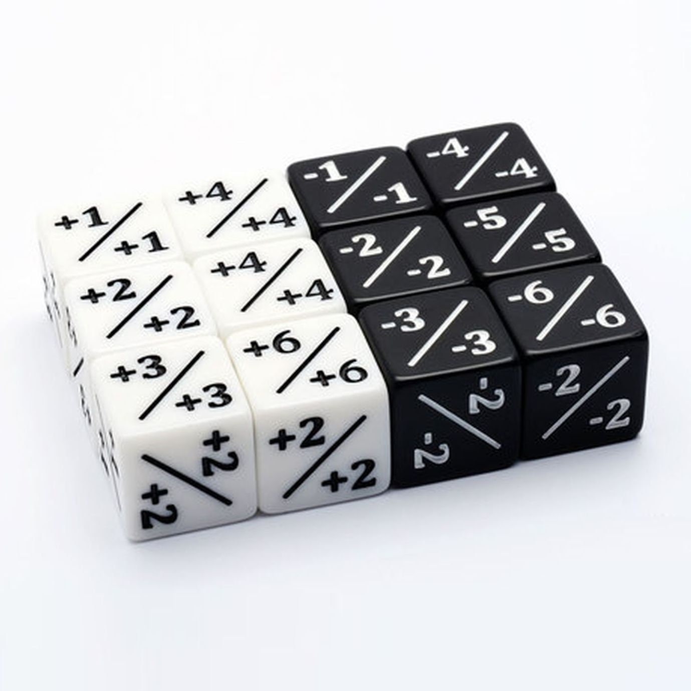 Magic The Gathering Tokens MTG Dice Life Counter 12 pack Negative Positive 1 1 1 1 Etsy