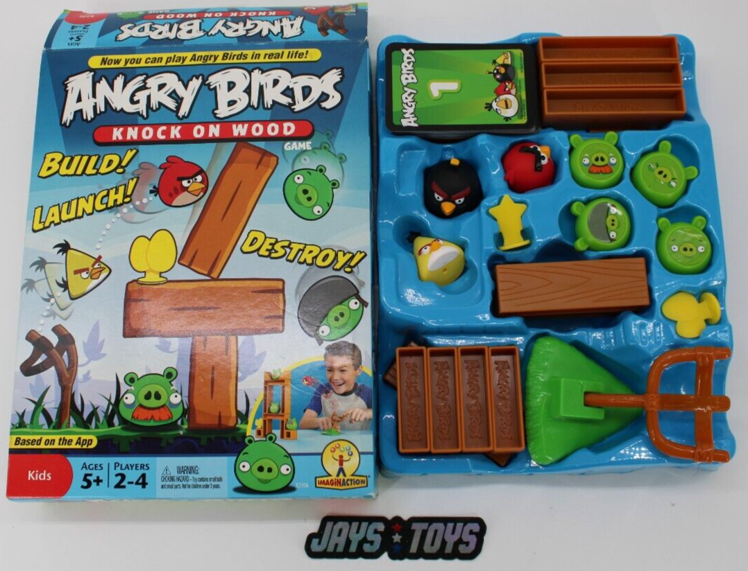 Mattel Games Angry Birds Knock On Wood Boardgame Complete EBay