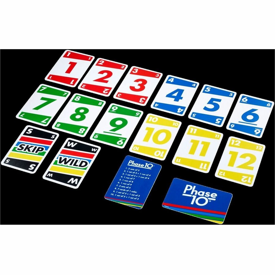 Mattel Phase 10 Card Game 2 To 6 Players 1 Each Plano Office Supply