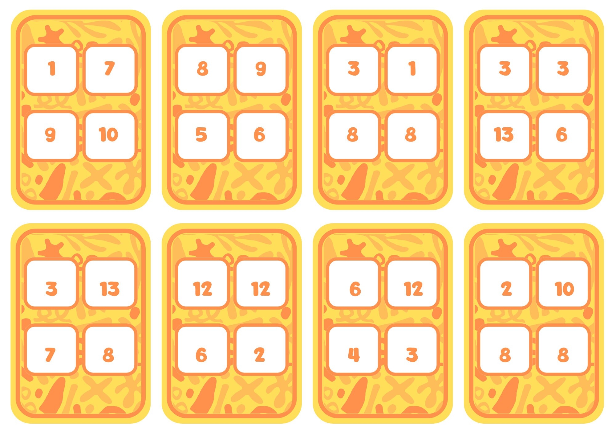 Medium Math 24 Or Mental Math Cards Etsy