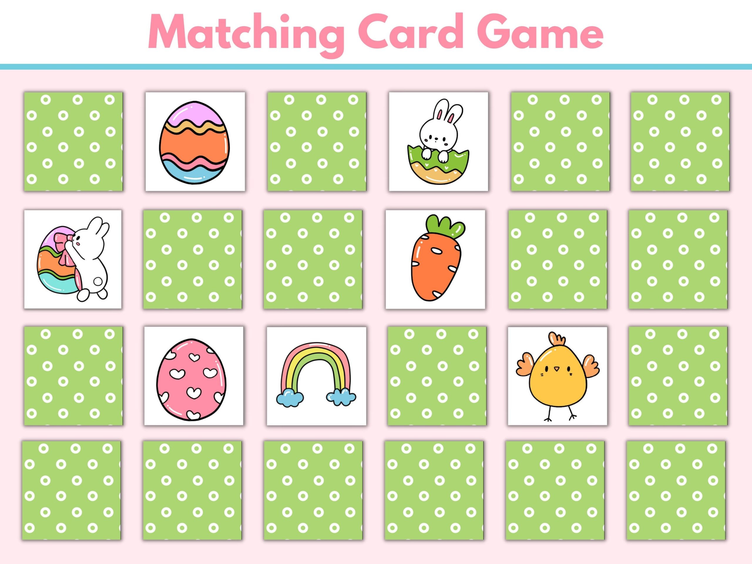 Memory Game Printable Easter Game Printables Matching Card Game Spring Match Game Educational Activities Homeschool Printables Etsy