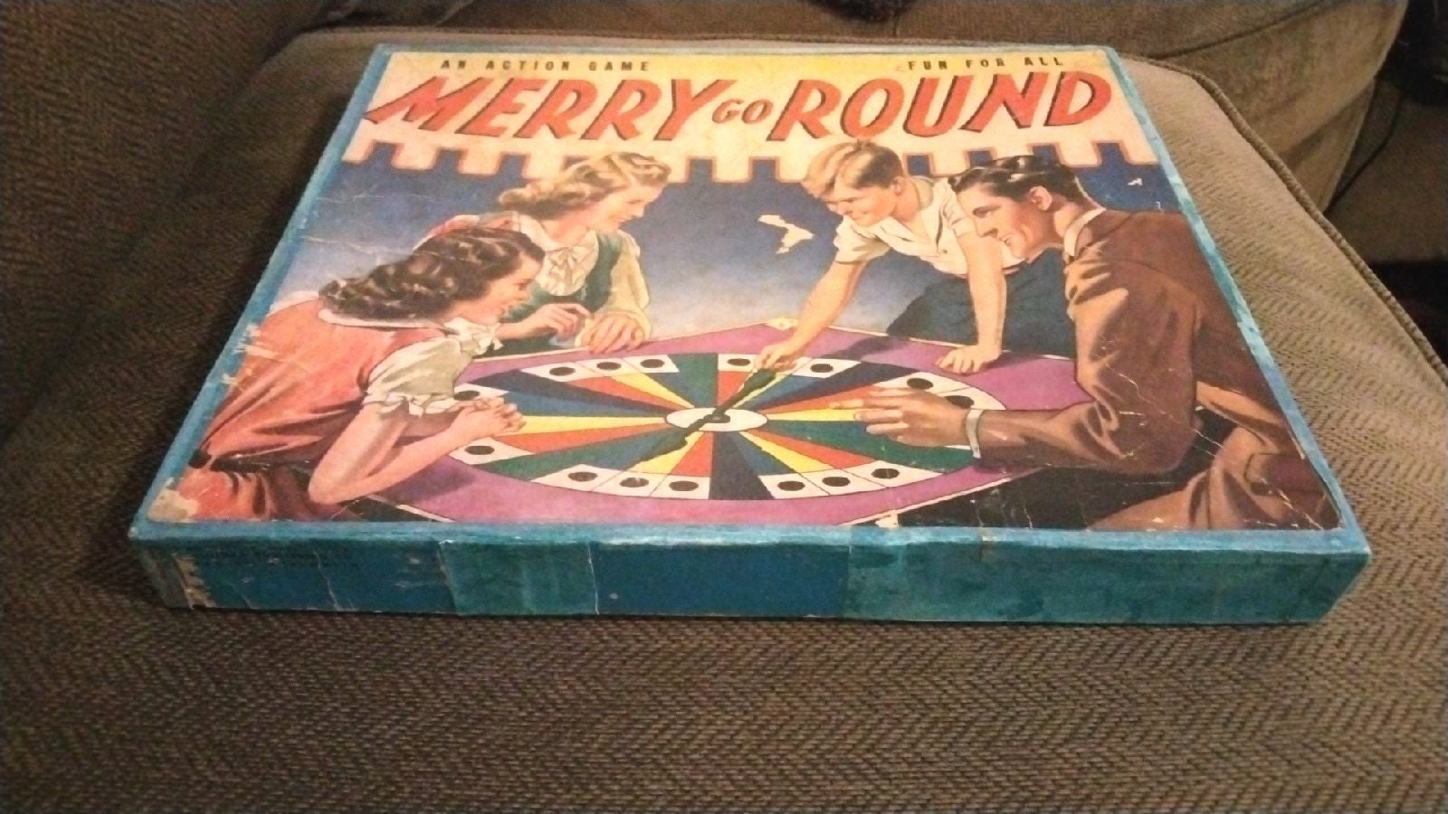 Merry Go Round 40s Board Game Antique Board Games