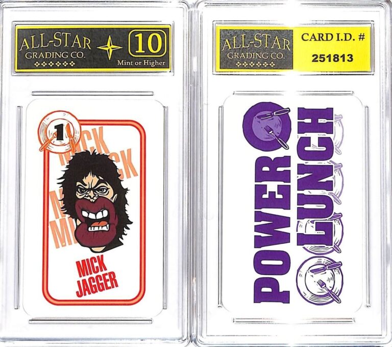 Mick Jagger 1994 Power Lunch Game Trading Playing Rolling Stones ASG 10 MINT W EBay