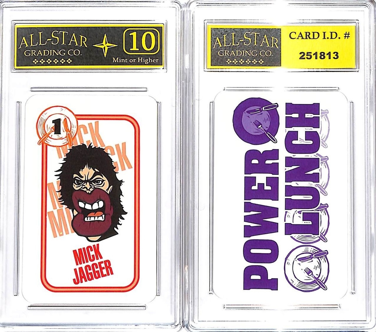 Mick Jagger 1994 Power Lunch Game Trading Playing Rolling Stones ASG 10 MINT W EBay