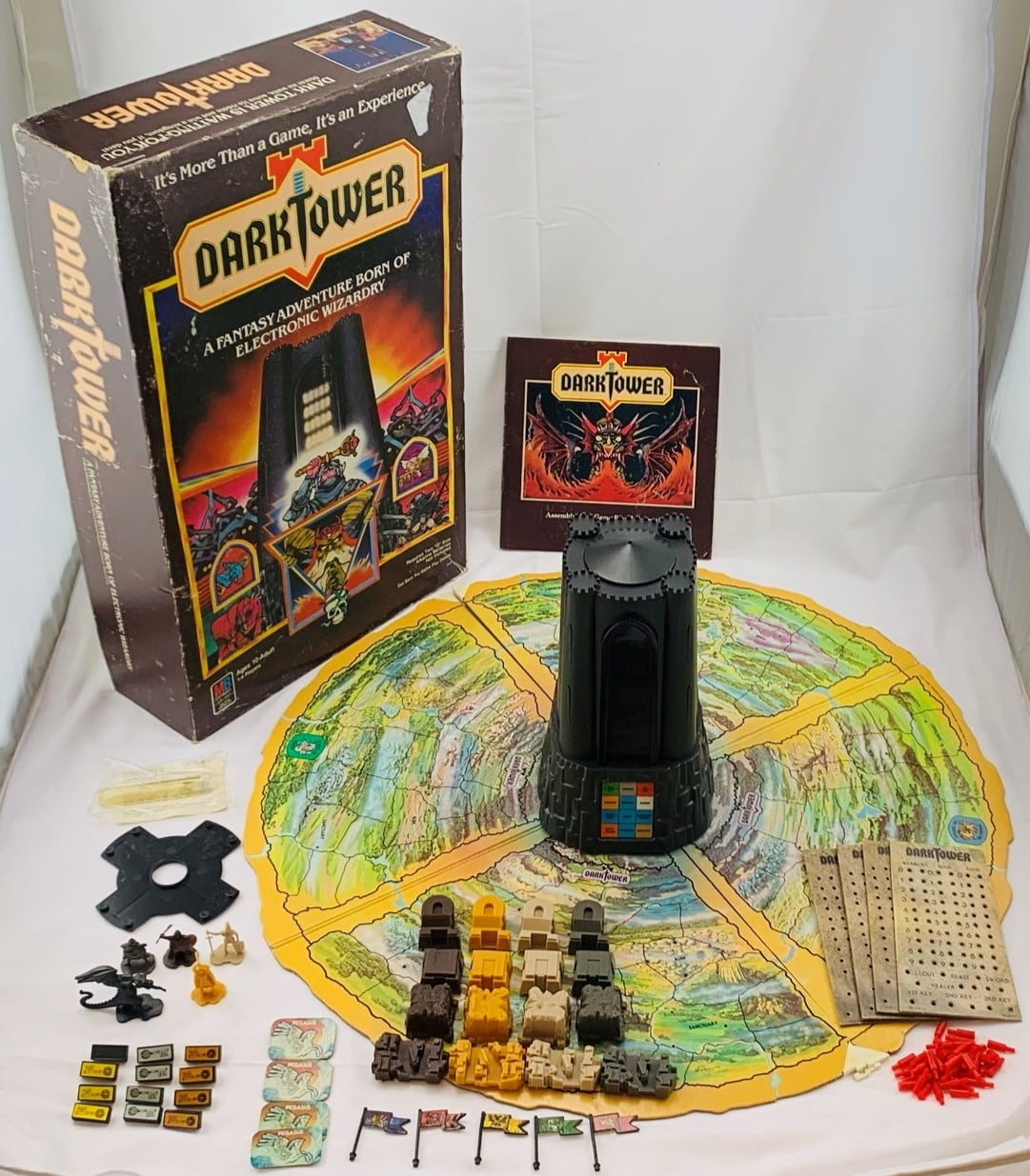 Milton Bradley s 1981 Dark Tower Board Game Complete Epic Fantasy Quest Walmart