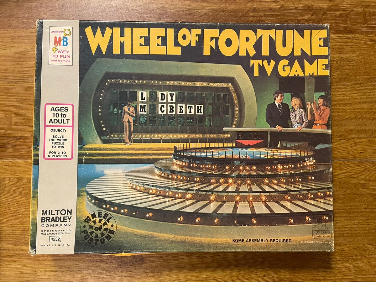 Milton Bradley Wheel Of Fortune TV Game 1st Edition 1975 Complete EBay