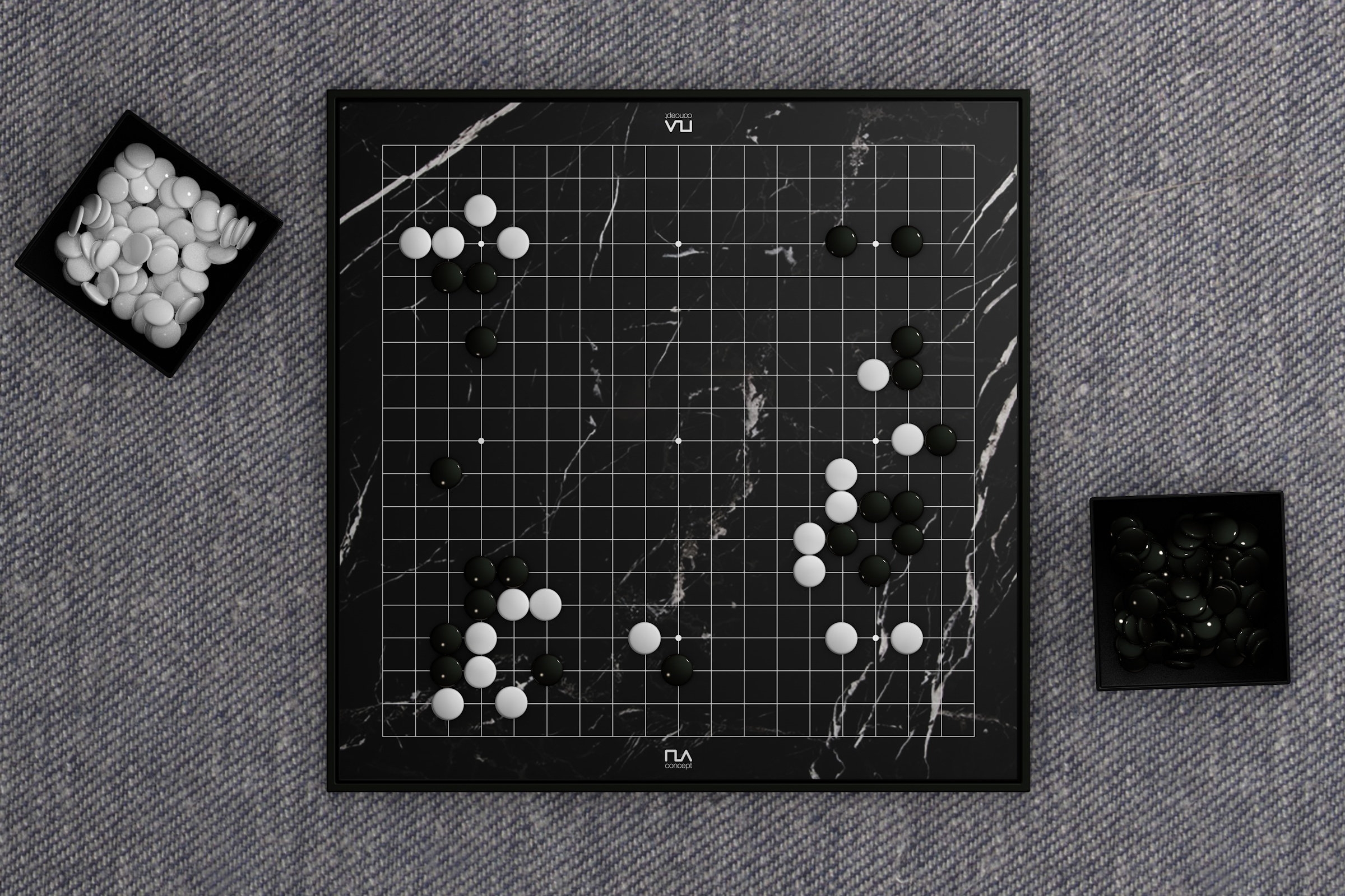 Modern Go Set Marble Go Board Game Handmade Unique Go Set With Board Luxury Personalized Gift Go Pieces 19x19 Black Marble Go Board Etsy