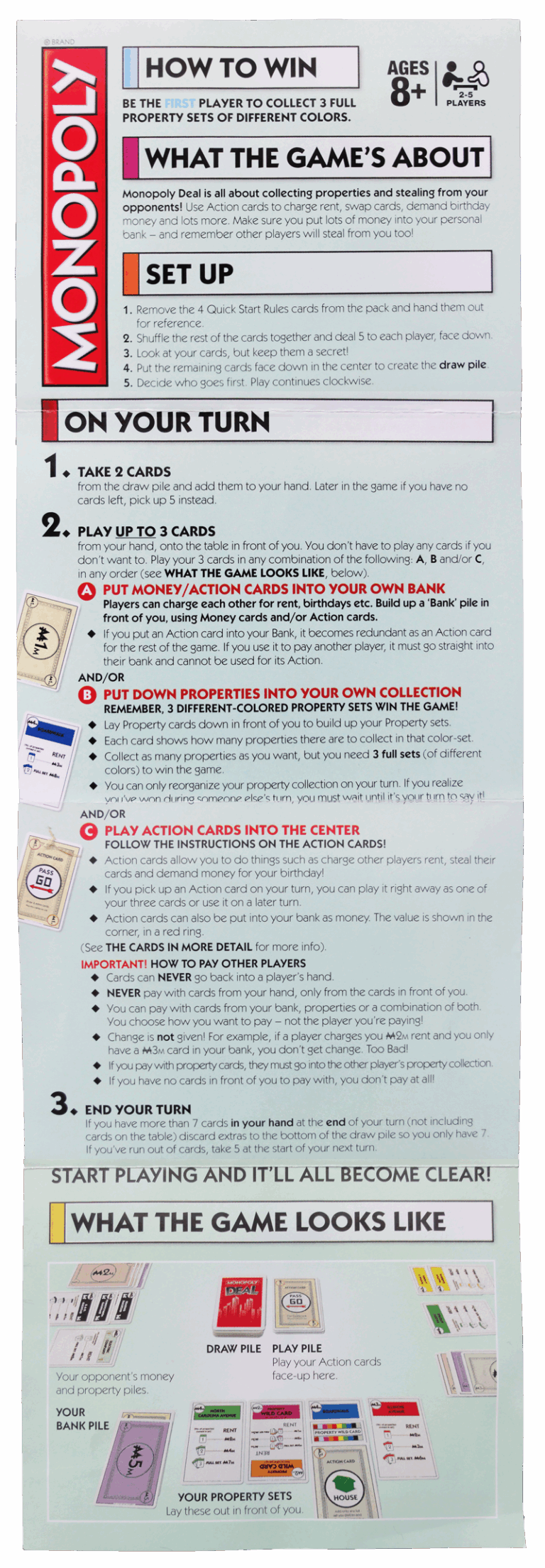 Monopoly Deal Instructions